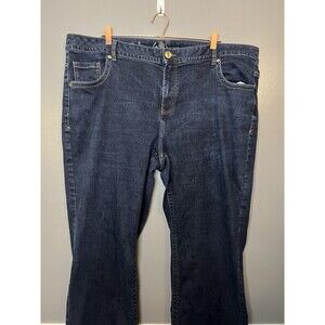 Lane Bryant Jeans Womens 28 Bootcut Dark Wash Genius Fit Stretch Plus Size